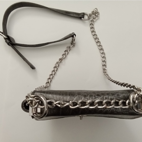 BEBE Michelle Mini Saddle Bag - vegan crocodile - Picture 3 of 6